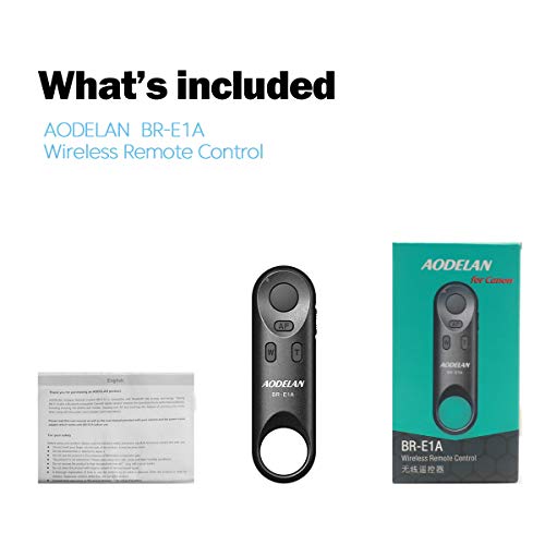 Wireless Camera Remote Shutter Release For Canon Eos M6 Mark Ii, R, Rp, 6D Mark Ii, Powershot Sx70 Hs, G5 X Mark Ii, G7 X Mark Iii, 90D, 77D, 800D, 200D, 250D, M50, Rebel T7I, Replace Canon Br-E1 #TOP6