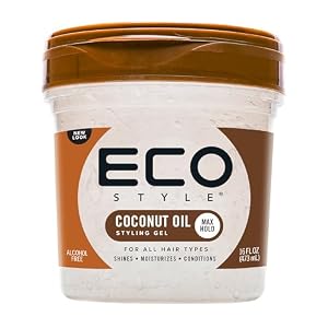 Eco Style Coconut Oil Eco Styler Hair Gel, Moisturises and Conditions, 473 ml (Pack of 1)