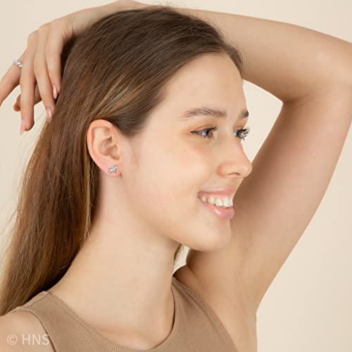 Set di orecchini a forma di cavallo, in argento