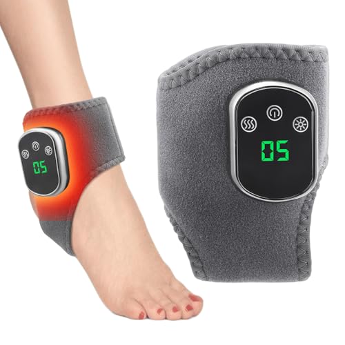 3 En 1 Masseur De Pieds Électrique,3 Modes Vibration Et 5 Niveaux De Chauffage,Favorise Circulation Sanguine Et Soulage Douleur Aux Pieds, Masseur Pieds Sans Fil Pour Cheville,Talon