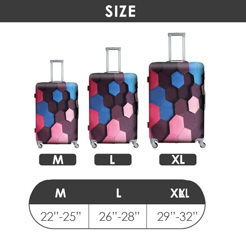 Housse de protection pour valise TSA multicolore taille L H941