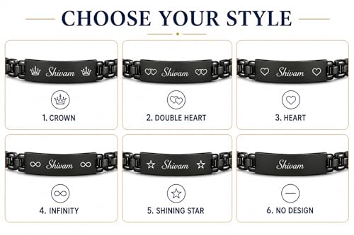 Image of Personalized Name Bracelet for Men & Women | Custom Name Engraved Silver Bracelet | Adjustable Size Stainless Steel Wrist Band | Gift for Birthday, Anniversary & Special Occasions