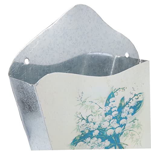 Coheali 4Pcs Tin Storage Bucket Metal Vases For Flowers Retro Decor Metal Planters Galvanized Vertical Iron Bucket Planter Iron Hanging Planter Iron Flower Barrel Iron Flower Bucket Mail #TOP7