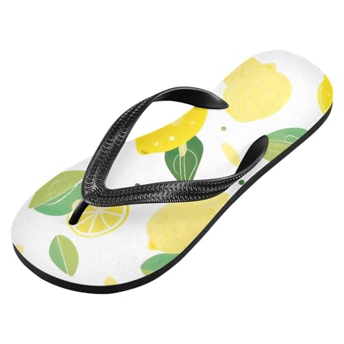 Womens Flip Flops Lemon SummerNon-Slip Casual Beach Slippers Rubber Sandals214B2857