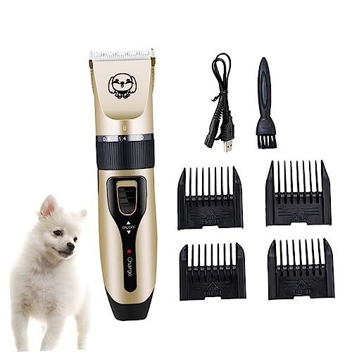 Toddmomy Professional Dog Clippers Pet Hair Trimmer Pet Clipper for Dogs Safe Shaving Machine (Ceramic Head No Lubricant Oil)