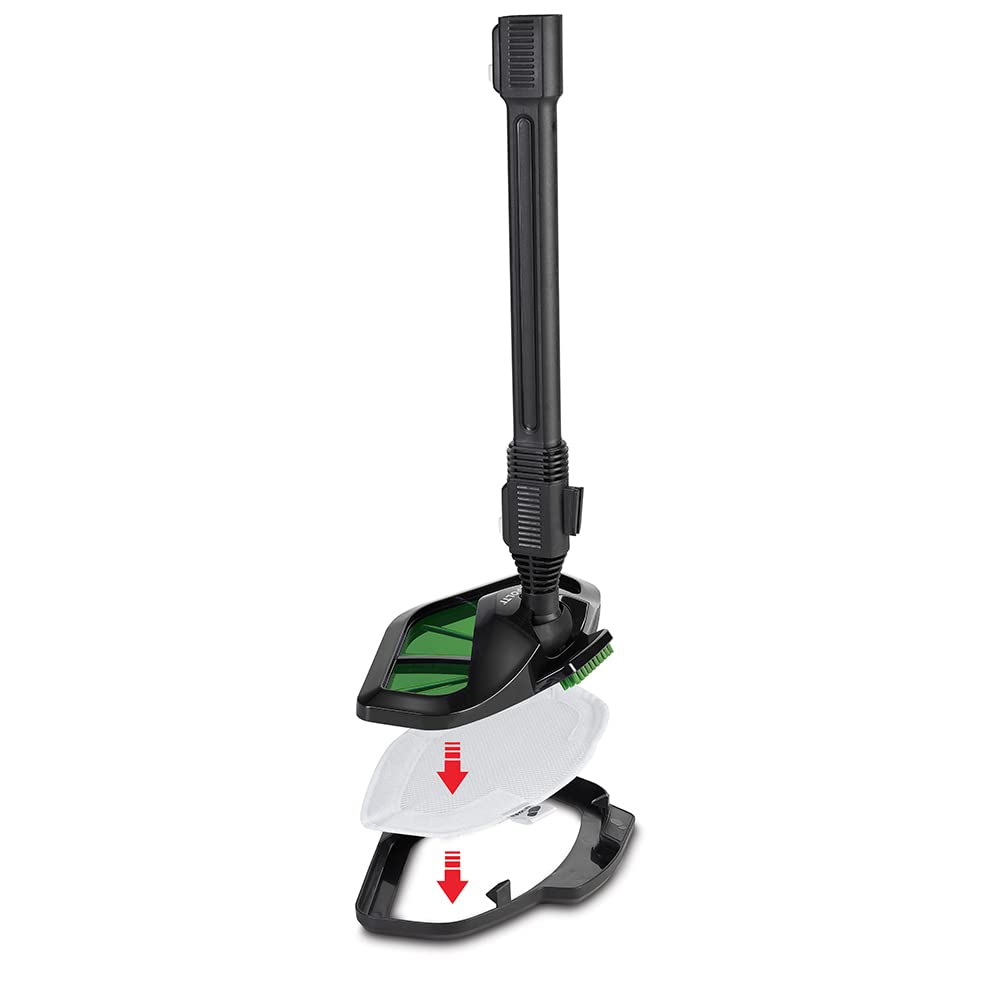 Polti Vaporetto Smart 35 Mop Limpiador a Vapor con Cepillo Vaporforce, Caldera de Alta Presión de 3.5 Bar, 1800 W, 1.6 litros, plástico, Acero Inoxidable, Verde