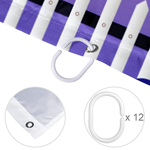 Rideau de douche violet imperméable déco phare 167,6 x 182,9 cm - 5