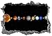 Price comparison product image DOUMAISHOP Wandtattoo Sonnensystem, Wandkunst, Raum, 3D, Schlafzimmer, Planeten, Aufkleber, Abziehbild, Wandbild Wohnzimmer Schlafzimmer