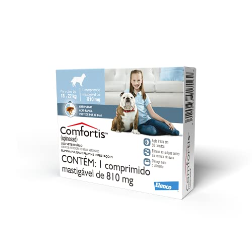 Elanco Comfortis - Antipulgas para cães 18 a 27kg - 1 comprimido