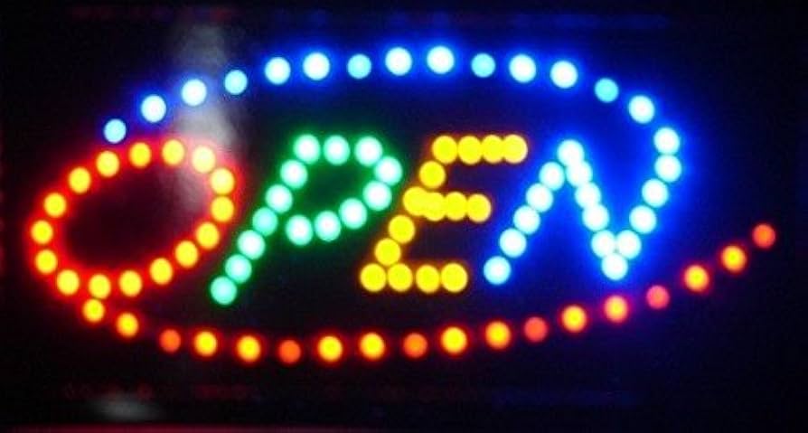 LED　open　Sign Amazon.com : LED Open Sign 19x10 : Business And Store Signs