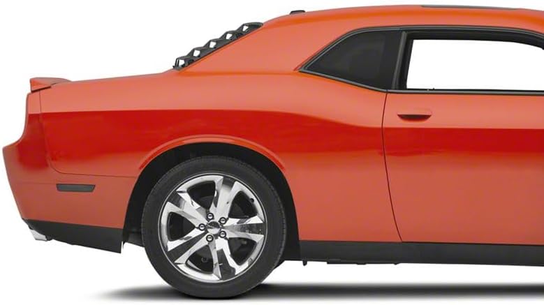 Rear Window Louvers | Retro Fastback Style ABS Rear Window Cover | Lift-Off One-Piece Design with Easy No-Drill Installation | Compatible with 2008–2023 Dodge Challenger