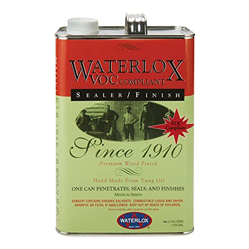Waterlox 1239540 6038-GL sealant/Finish, 128 Fl Oz (Pack of 1), Clear