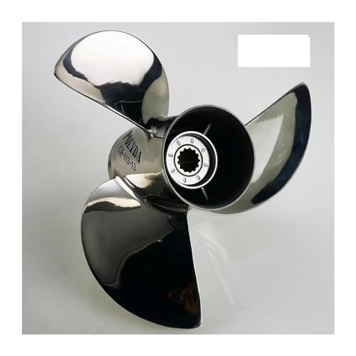 Bootspropeller, Propeller aus Edelstahl, hochfester Präzisionsguss, geeignet for 35–60 PS!,Außenbordmotor(11 1/4X13)