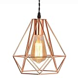 qudkdhs lampada a sospensione minimalista in metallo, lampadario con sorgente luminosa e27, lampada a sospensione americana con personalità creativa, apparecchi di illuminazione decorativa per la re