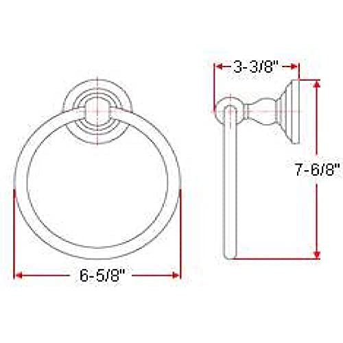 Design House 538421 Calisto Towel Ring, Oil Rubbed Bronze thumb #1