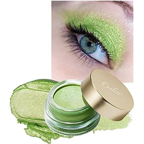 Oulac Lime Green Glitter Eyeshadow Cover