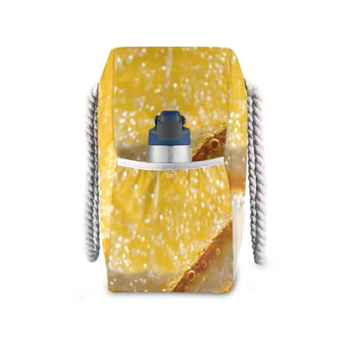 susiyo Lemon Slices Beach Bags for Women Large Travel Tote Bag Waterproof Sandproof Lightweight Swim Pool Bag for Family Outdoor3