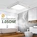 TEPU Bathroom Exhaust Fan with Light 110 CFM, 9.8In Grille, Housing 8.27