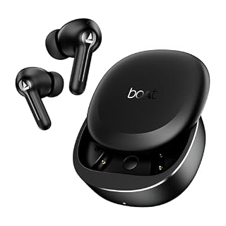 boAt 2025 Launch Airdopes Prime 413, 4Mics ENx, 50hrs Battery, Multipoint, App Support, BT v6.0, 12mm Drivers, ASAP Charge, Bluetooth Earbuds, TWS Ear Buds Wireless Earphones with mic (Active Black)