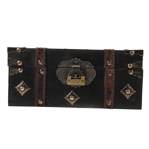 CHICAMPERA アンティーク調 蓋付きジュエリーボックス 宝箱スル ブレスレット収納 小物整理 鍵付き 玄関 寝室 リビング用 対応