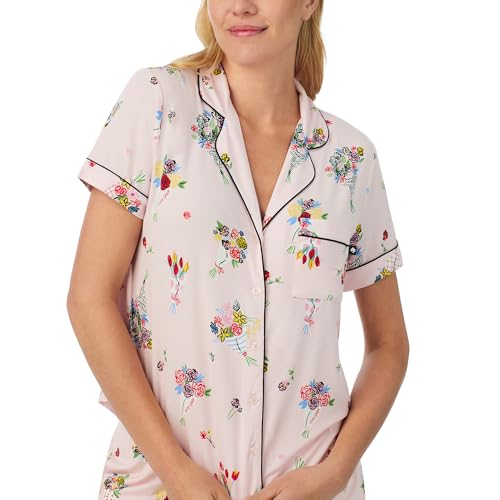 Image of kate spade new york Short Sleeve Knit Shorty Pj Set