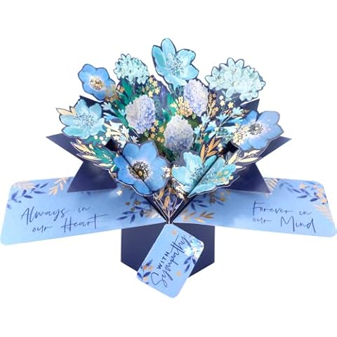 With Sympathy 3D Pop-Up Greeting Card Cover