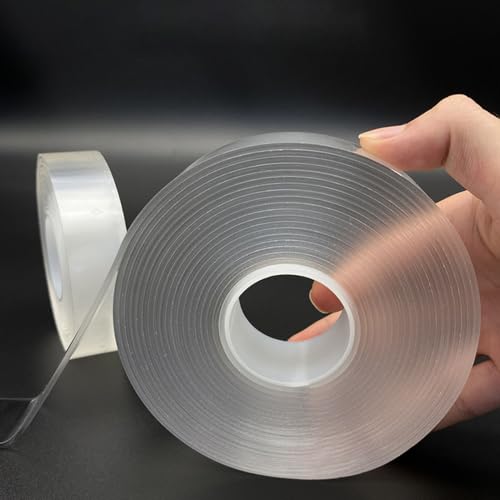Ruban adhésif double face acrylique transparent fin pour fixation murale