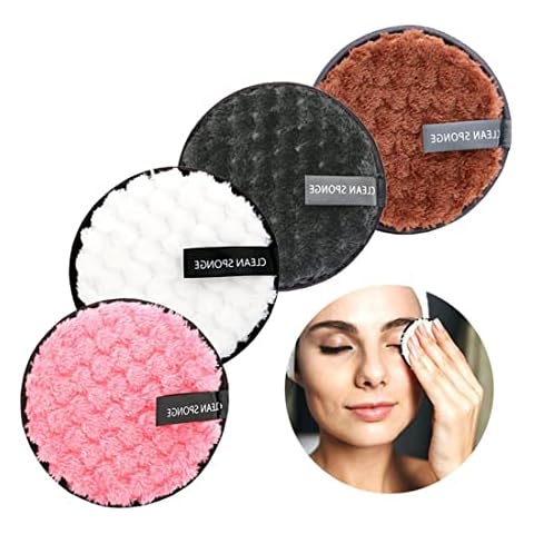 SIOPPKIK Makeup Remover Cloth, Reusable & Washable Facial Cleansing Puff Cover