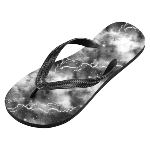 Lightning Star Cloud Gray Flip Flops for Beach Thong Sandals Anti-slip Lightweight Beach Slippers for Indoor Outdoor House2
