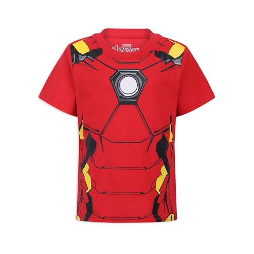 Image of Marvel Avengers Boys' Captain America, Thor, Hulk or Iron Man T-Shirt and Jogger Set for Toddler and Little Kids