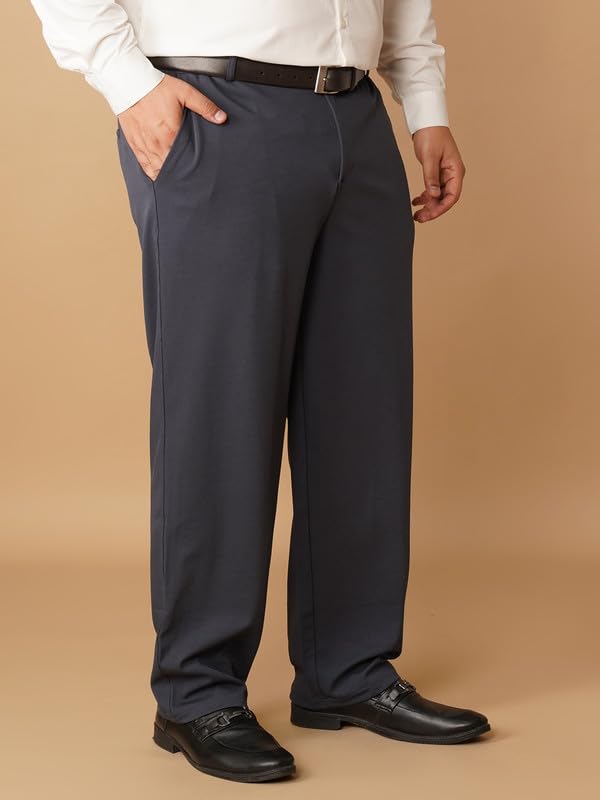 Image of OOMPH! Luxury Lycra Stretchable Formal Pants for Men | Stylish Slim Fit Men's Wear Trousers for Office or Party | Mens Fashion Dress Trouser Pant