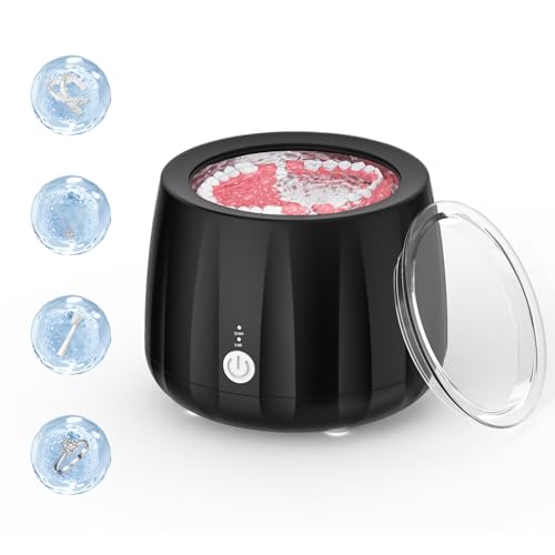 KIMWUVI Limpador de retentor ultrassônico. Cápsula de limpeza sônica portátil de 220 ml para proteto