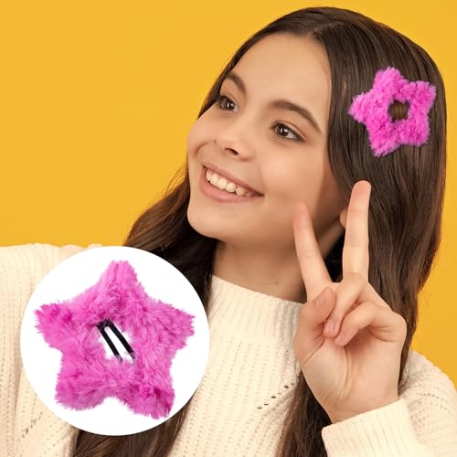 Joez Wonderful 9pcs Pinzas de Estrella Peludas de Colores miniatura 5