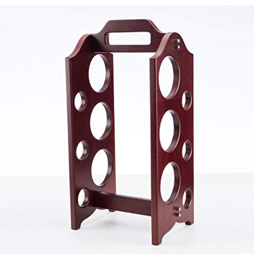 Soporte de madera para 6 botellas de vino estándar miniatura 4