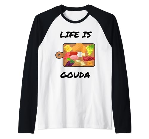 Amantes de la tabla de charcutería, divertido amante del juego de palabras de queso, amante de la comida lindo Camiseta Manga Raglan
