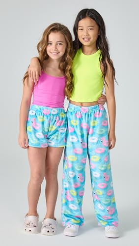Image of iscream Big Girls Silky Soft Fun Print Plush Fleece Pants - Twist and Shout Collection