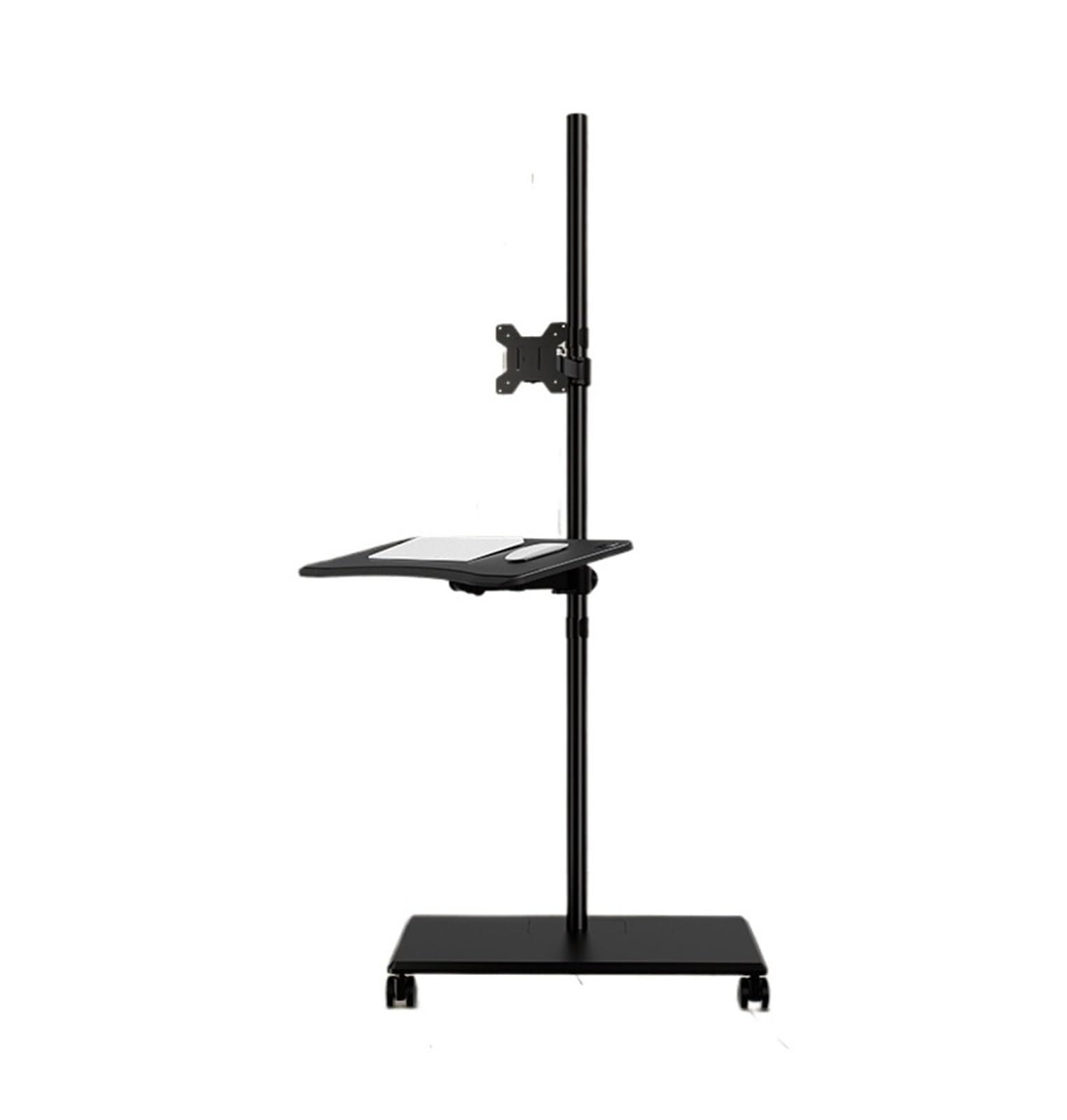 Ikpgbzxm One Color Floor-Standing Monitor Stand With Pneumatic Cantilever, Height Adjustable(Singlescreen)