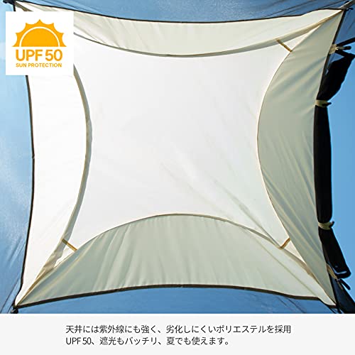 Alvantor スクリーンハウス ドームテント 4－6人用 家族やグループで使いやすいメッシュテント 蚊帳付き 組立不要ポップアップ式タープテント サンシェード おしゃれ アウトドア パーティ用 (240x240x210cm) 8枚目