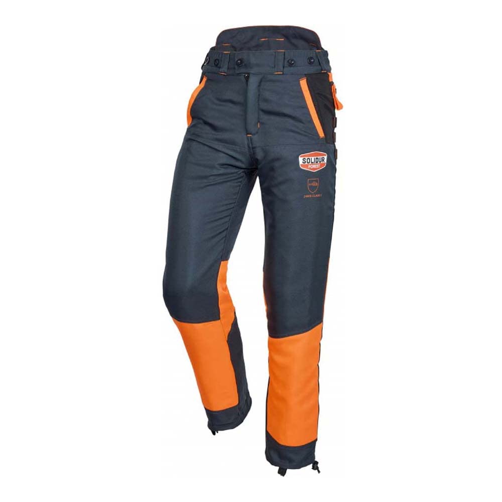 Solidur AUPA2A-M Authentic Clase 2 Tipo A Pantalones de protección, Gris, M