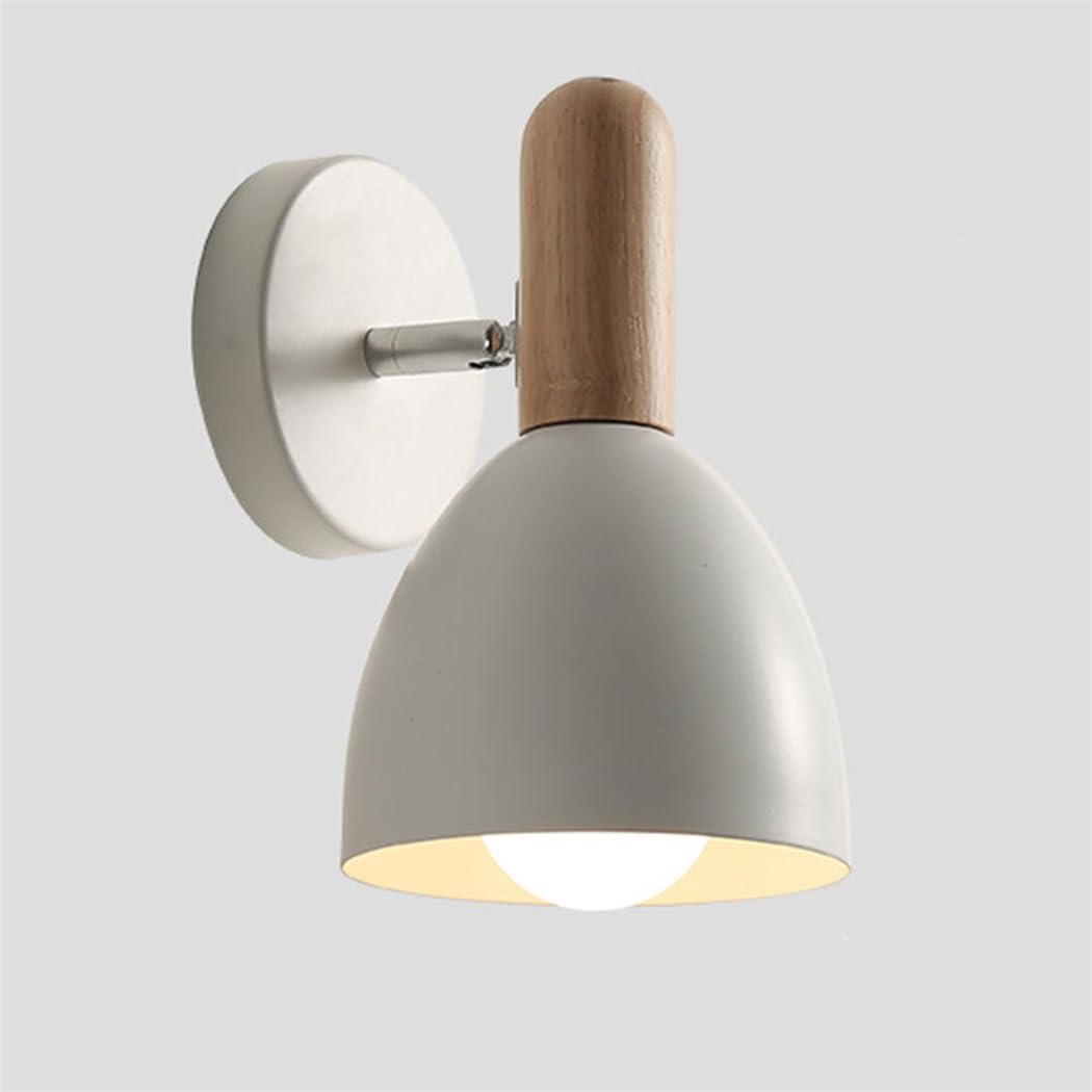 Granestner Macaron Wall Sconce - Stylish E26 Indoor Light for Bedroom, Living Room, and Nursery Set of 1(White)