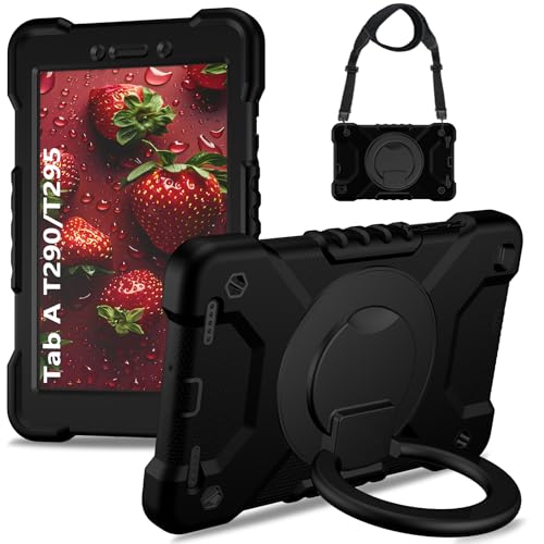 Housse robuste Samsung Galaxy Tab A 8 2019 SM-T290 support rotatif 360 noir