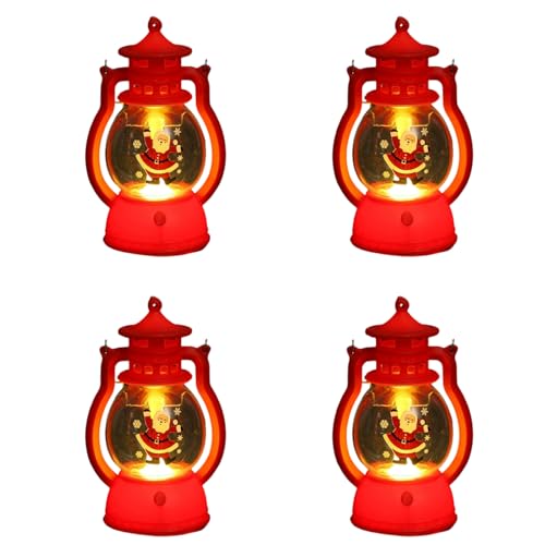ALCXAZS Decoración de bodas con faroles navideños LED para exteriores. Faroles solares navideños elegantes y resistentes al viento para exteriores. Fáciles de usar, B-Rojo, persona mayor