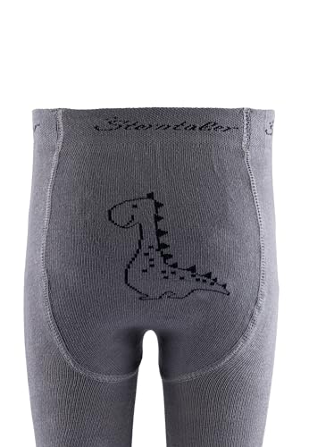 Sterntaler Krabbelstrumpfhose Dino - Baby und Kinder Strumpfhose mit Anti-Rutsch-Noppen auf Knie, Spann und Sohle - Jungen Strumpfhose mit ABS Sohle - hoher Baumwollanteil - blau, Größe 80