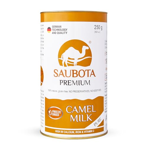 Premium Saubota Organic Camel Milk Powder \u2013 Freeze Dried, Pure &amp; Natural, Rich in Nutrients, Perfect for Kids, Adults, and Pets, Great for Autism, Hair Care\u2013 250g
