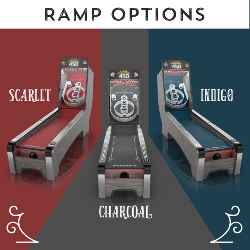 Skee-Ball Premium Arcade Game Machine - Electronic Playroom Gaming for Kids and Family - Indoor Rec Room with LED Lights - Wooden Construction Made in The USA - Indigo - Thumbnail 2