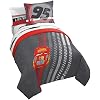 Jay Franco Disney Pixar Cars Race Ready 5 Piece Twin Bed Set - Includes Comforter & Sheet Set - Bedding Features Lightning McQueen - Super Soft Fade Resistant Microfiber Official Disney Pixar Product