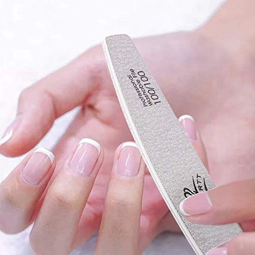 Makartt Grau Nagelfeile Set 10 Stück, Schwarz Schmirgel, Robust und verschleißfest Waschbar für natürliche Nägel Gel… – Bild 4
