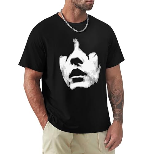 Photo de JI XIANGJU Damien Saez, Damien Saez Shirt, Damien Saez Poster T-Shirt Aesthetic Clothes Plus Size Tops Blouse Mens big and Tall t Shirts Black L