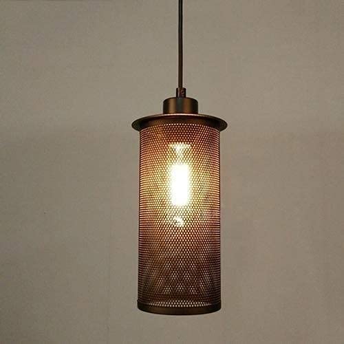 Lámpara colgante loft de estilo industrial vintage para iluminación interior de techos rústicos E27