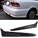 Rear Bumper Lip Compatible with 1999-2000 Honda Civic 2 & 4 Door, JDM 2pcs Style PU Black Rear Lip Spoiler Splitter by IKON MOTORSPORTS